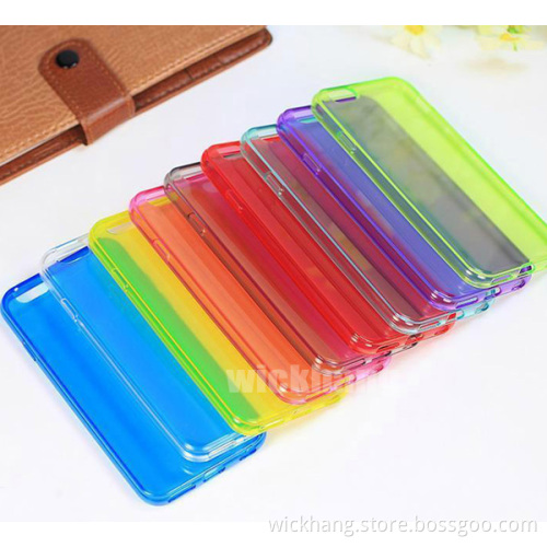TPU Matte Clear Soft Jelly Phone Skin Cover for iPhone 6 / iPhone 6 Plus